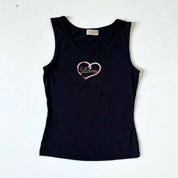 Vintage Sequins Love Tank - Picture 2 of 7